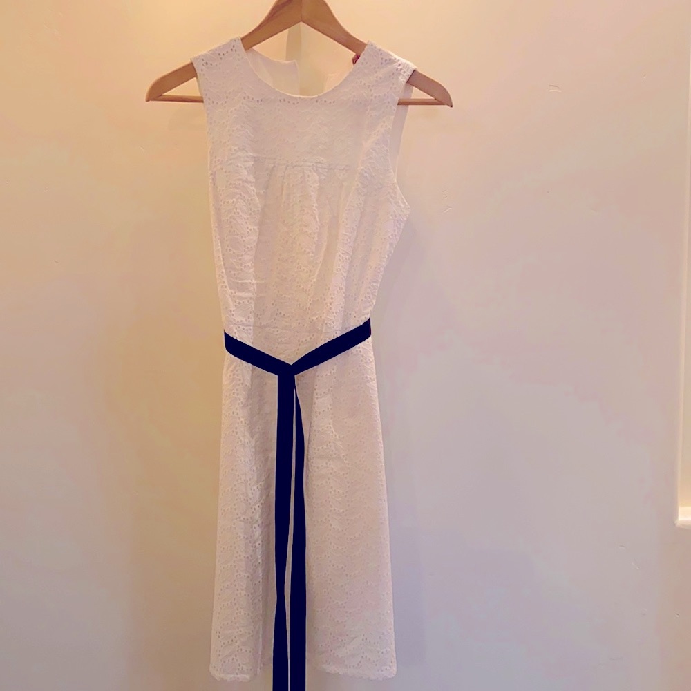 White summer eyelet dress- NWT